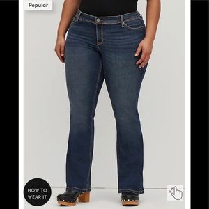 Torrid Luxe Slim Bootcut Jeans / 18 Reg